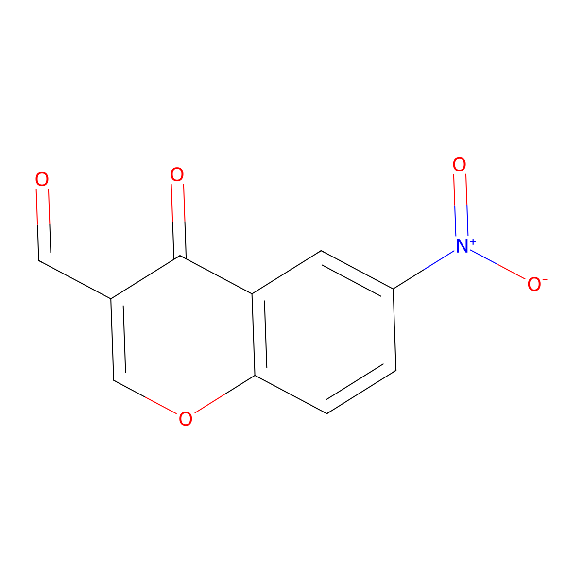 3-Formyl-6-nitrochromone molecular structure, CAS 42059-80-3