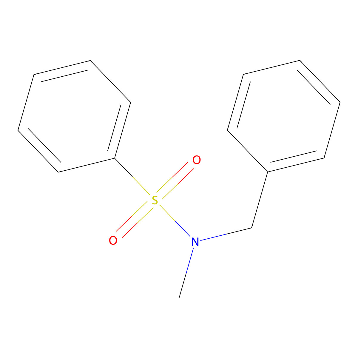 N-benzyl-N-methylbenzenesulfonamide molecular structure, CAS 42060-55-9