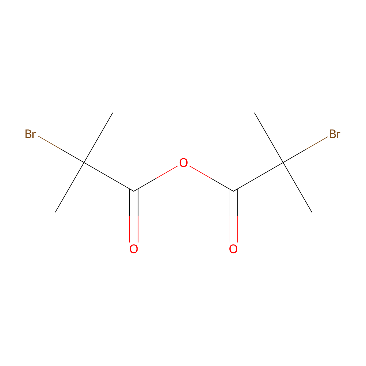 2-Bromo-2-methylpropanoic anhydride molecular structure, CAS 42069-15-8