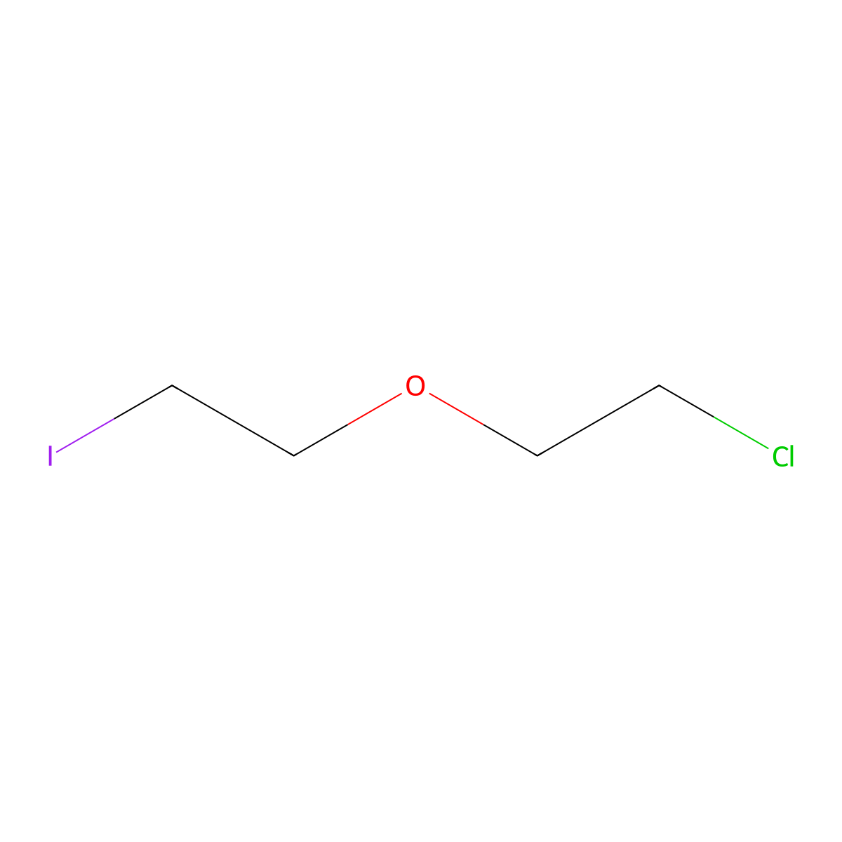 1-Chloro-2-(2-iodoethoxy)ethane molecular structure, CAS 42070-18-8