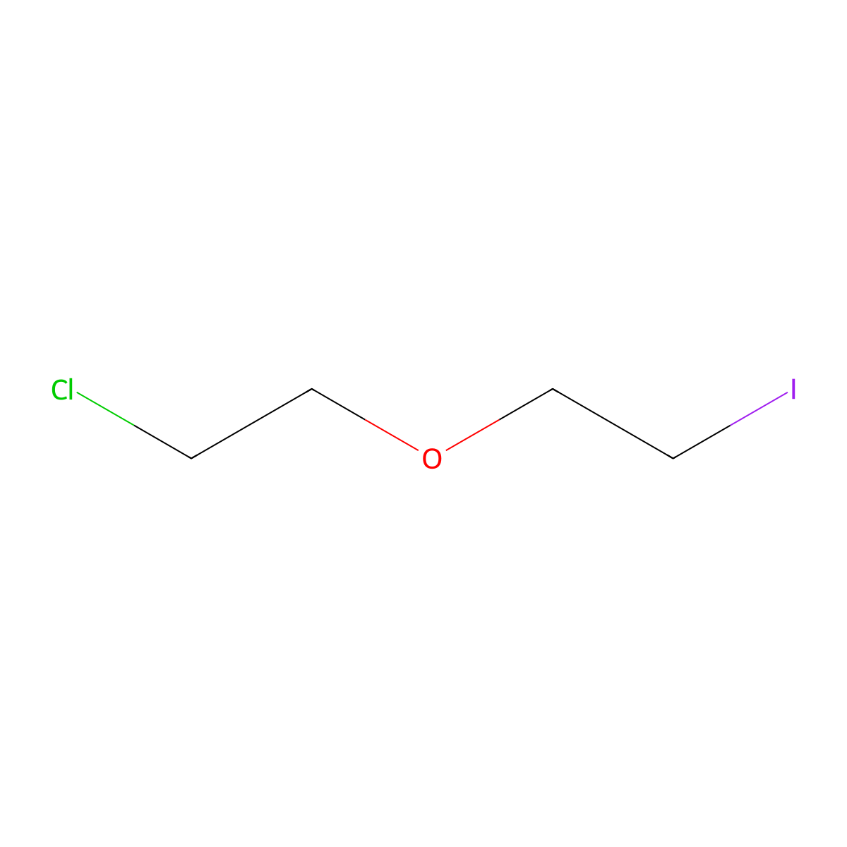 1-Chloro-2-(2-iodoethoxy)ethane molecular structure, CAS 42070-18-8