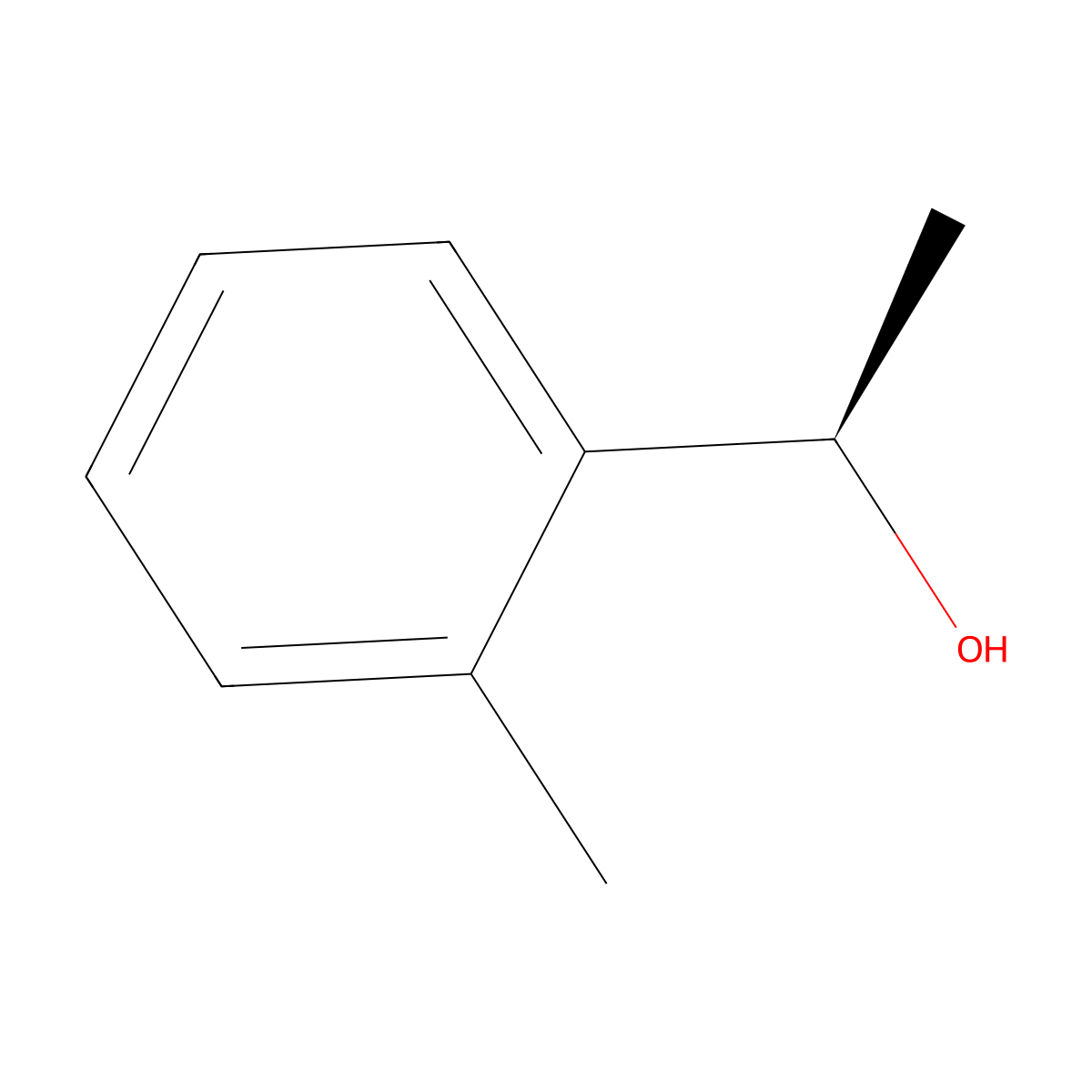 (1R)-1-(2-methylphenyl)ethan-1-ol molecular structure, CAS 42070-90-6