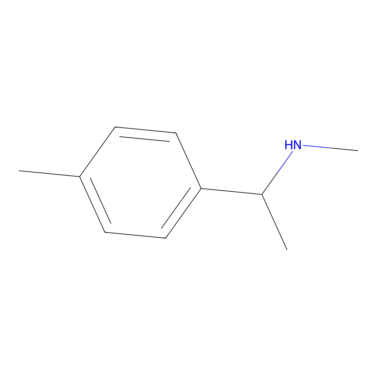 Methyl[1-(4-methylphenyl)ethyl]amine molecular structure, CAS 42071-14-7