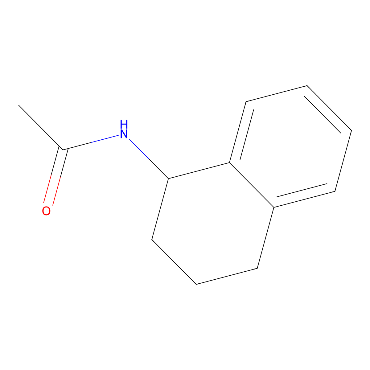 N-(1,2,3,4-tetrahydronaphthalen-1-yl)acetamide molecular structure, CAS 42071-43-2