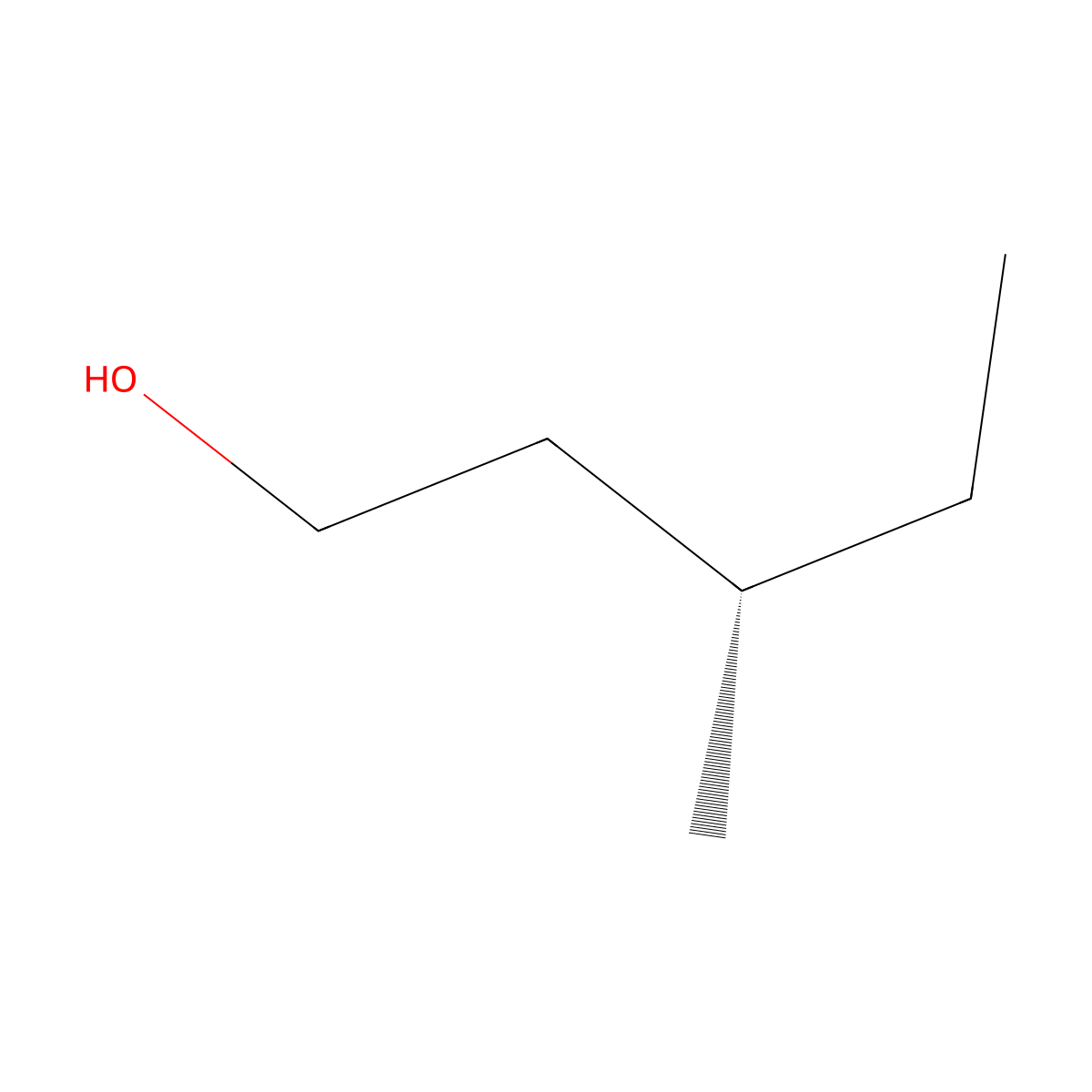 (S)-(+)-3-Methyl-1-pentanol molecular structure, CAS 42072-39-9