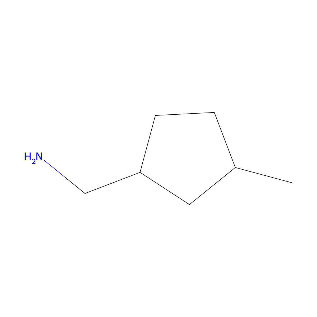 (3-Methylcyclopentyl)methanamine molecular structure, CAS 42079-44-7
