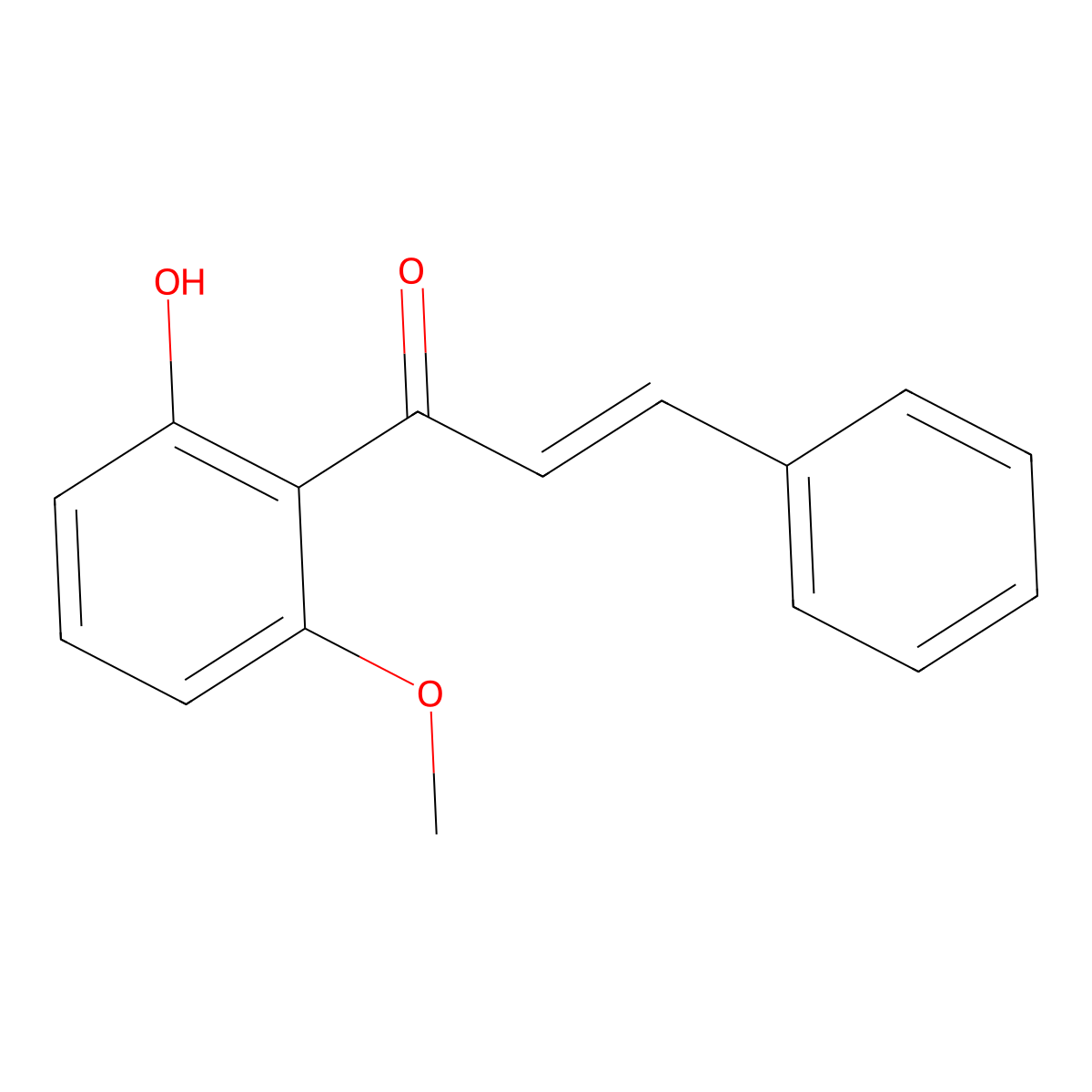 2'-Hydroxy-6'-methoxychalcone molecular structure, CAS 42079-68-5