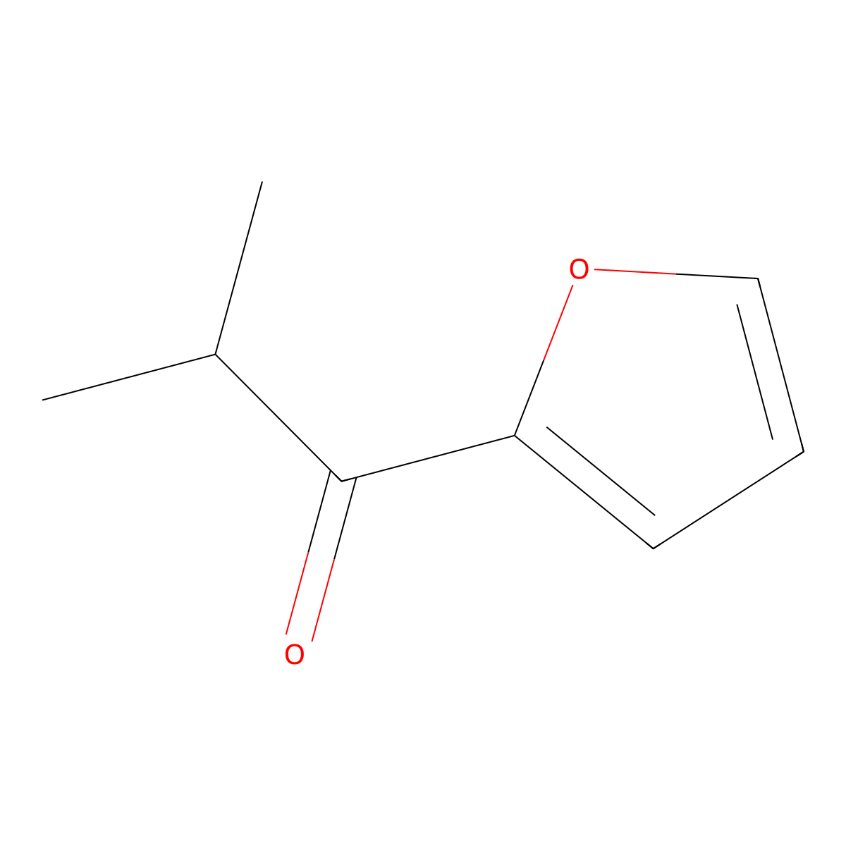 1-(Furan-2-yl)-2-methylpropan-1-one molecular structure, CAS 4208-53-1