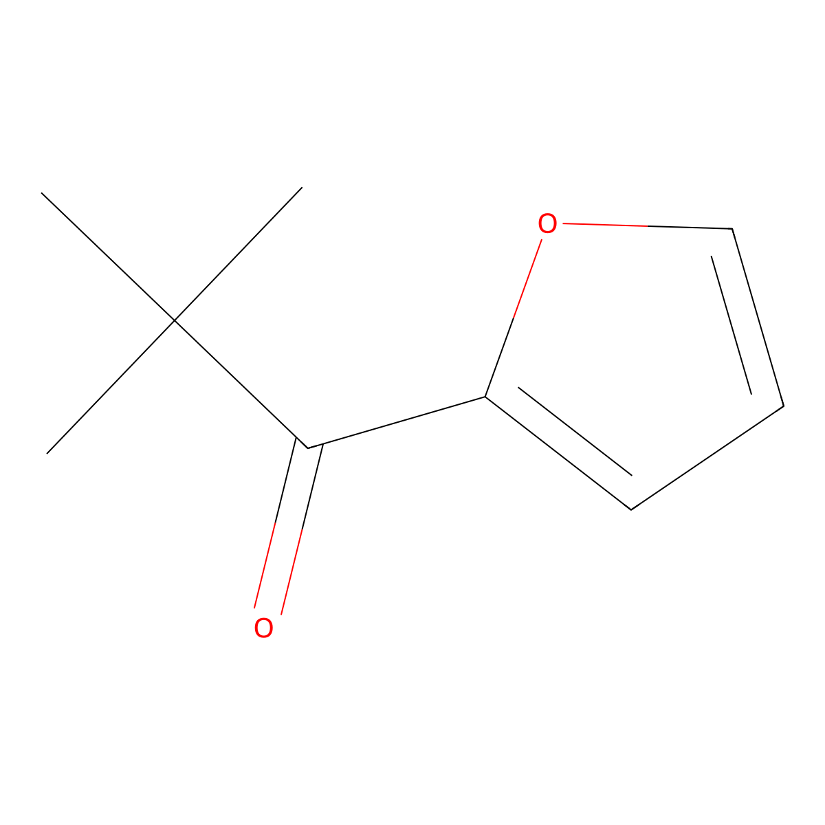 1-(2-Furanyl)-2,2-dimethyl-1-propanone molecular structure, CAS 4208-54-2