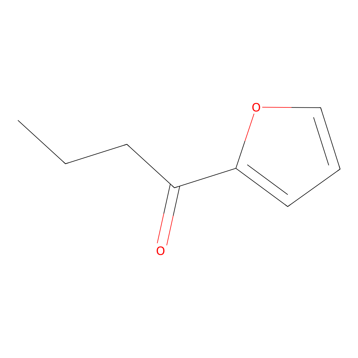 2-Butyrylfuran molecular structure, CAS 4208-57-5