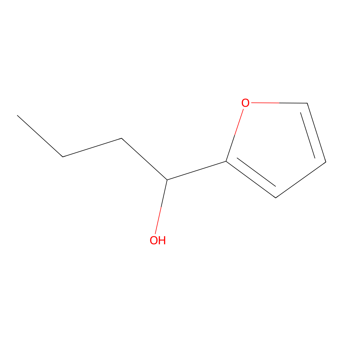 1-(2-Furyl)-1-butanol molecular structure, CAS 4208-62-2