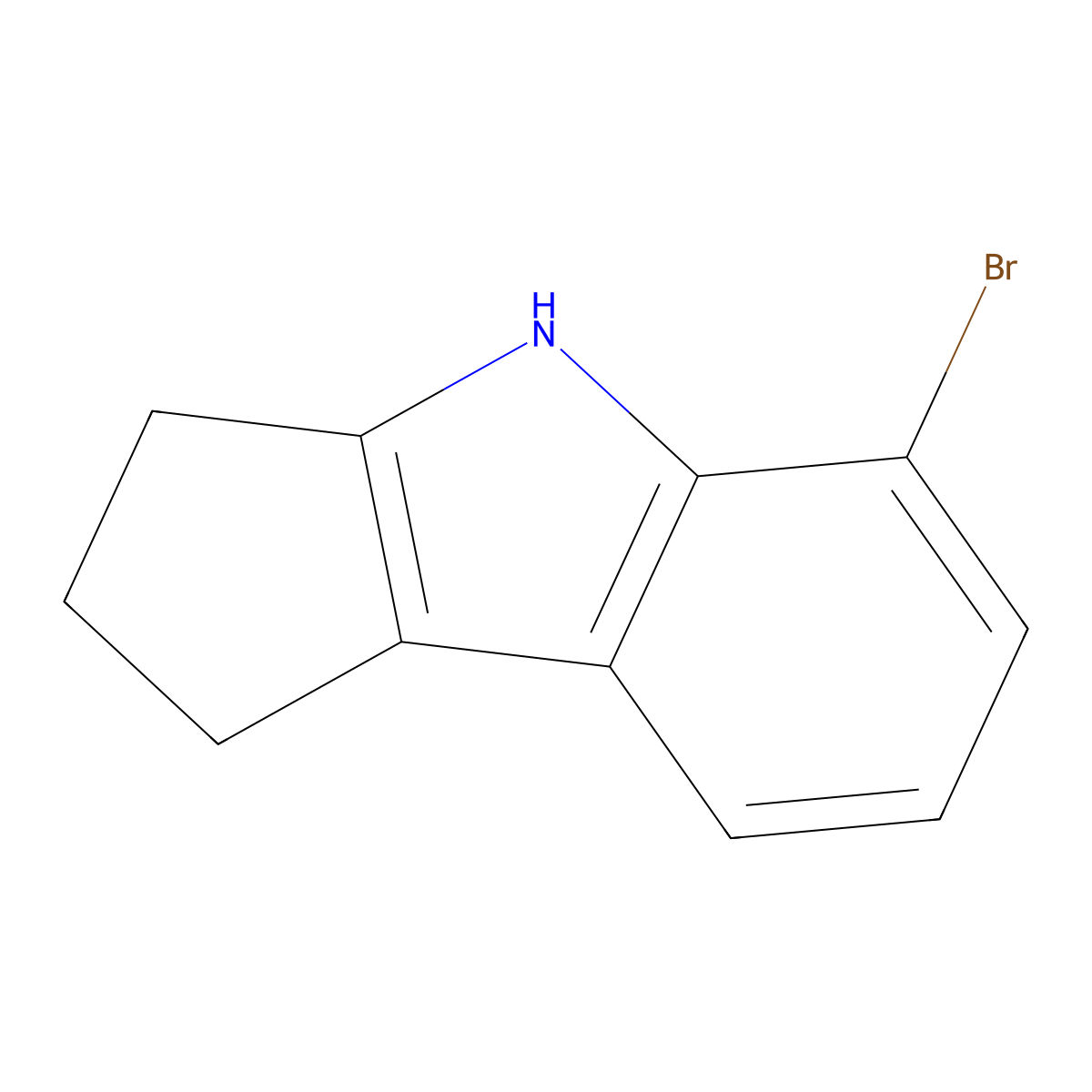 5-Bromo-1,2,3,4-tetrahydrocyclopenta[b]indole molecular structure, CAS 420802-56-8
