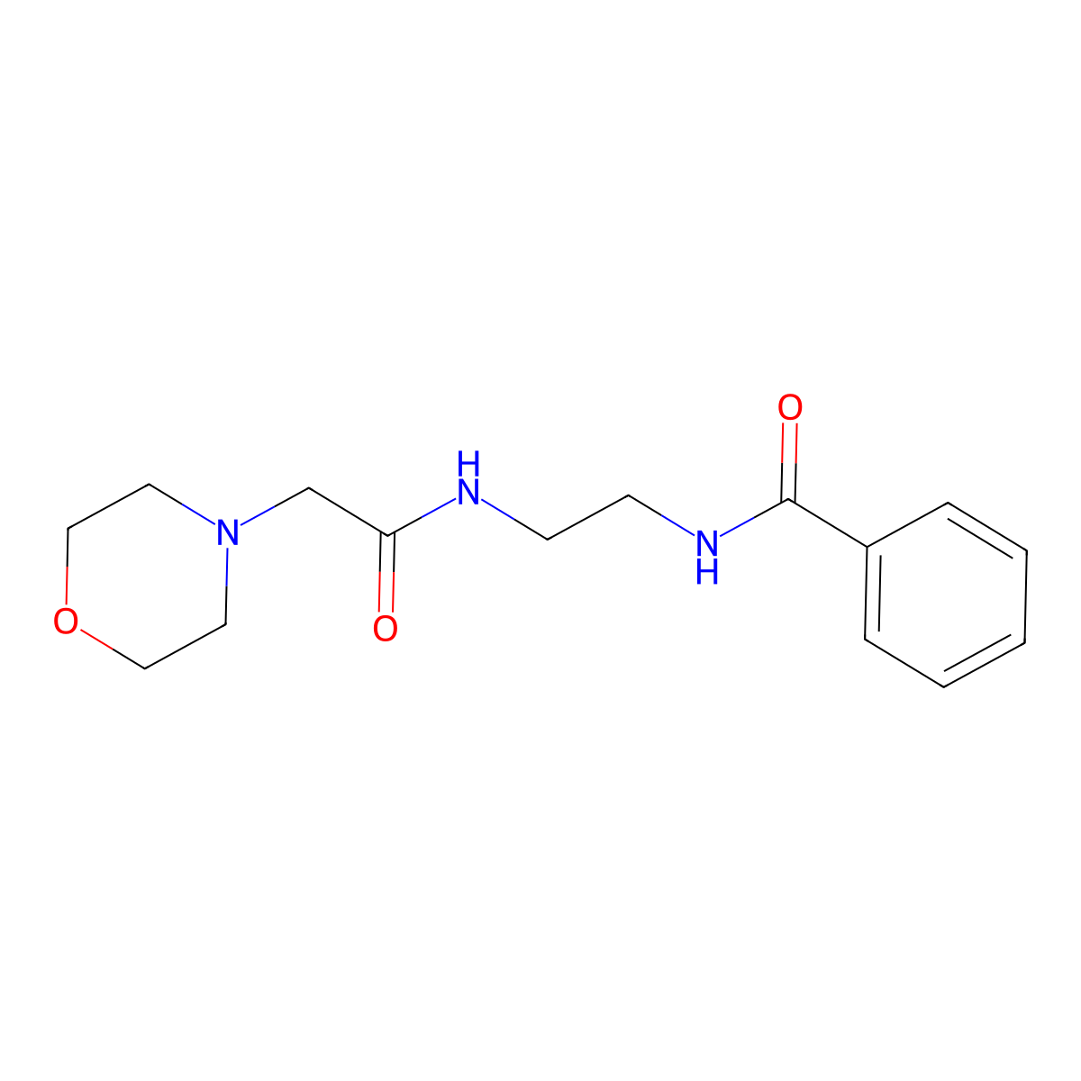 N-[2-[(2-morpholin-4-ylacetyl)amino]ethyl]benzamide molecular structure, CAS 420805-39-6