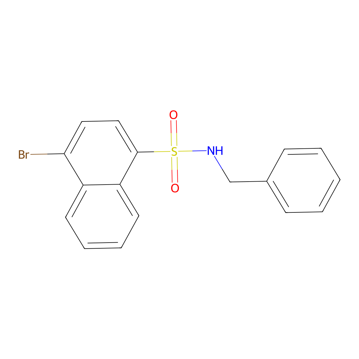 [(4-Bromonaphthyl)sulfonyl]benzylamine molecular structure, CAS 420808-69-1