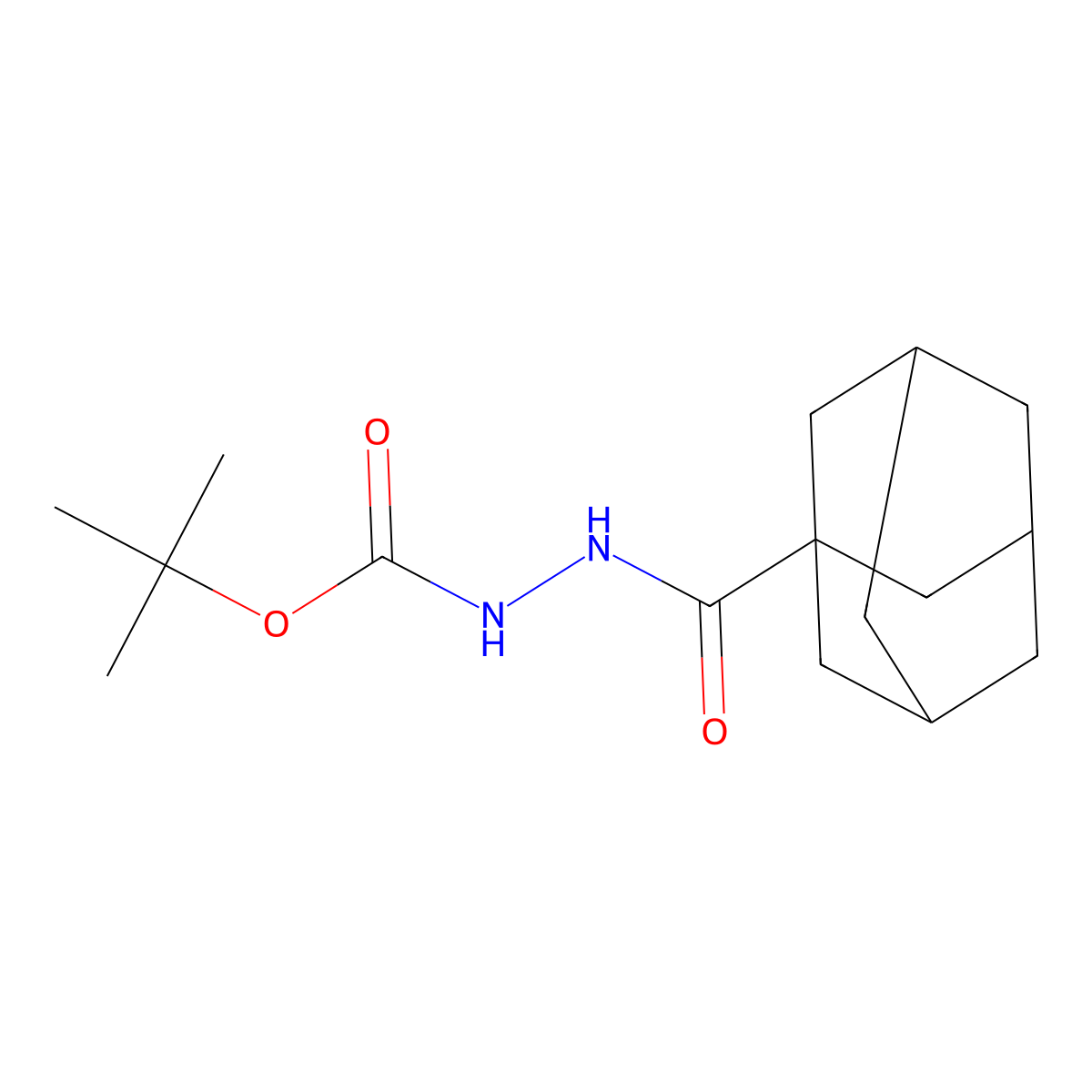 Tert-butyl 2-(1-adamantylcarbonyl)hydrazinecarboxylate molecular structure, CAS 420812-56-2