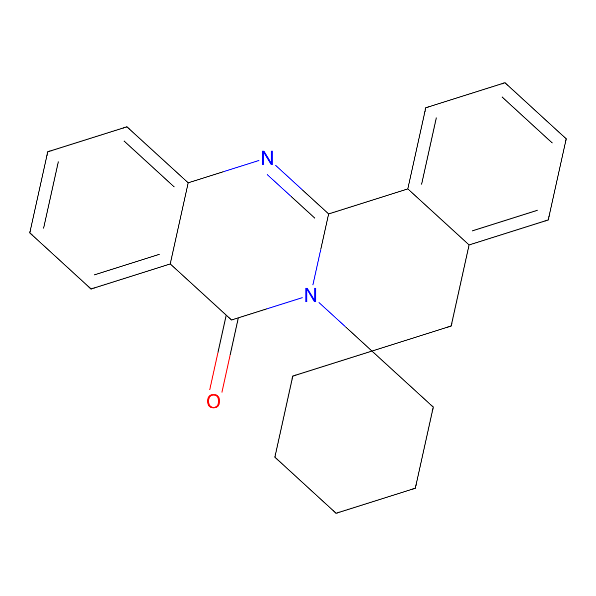 spiro[5H-isoquinolino[1,2-b]quinazoline-6,1'-cyclohexane]-8-one molecular structure, CAS 420813-76-9