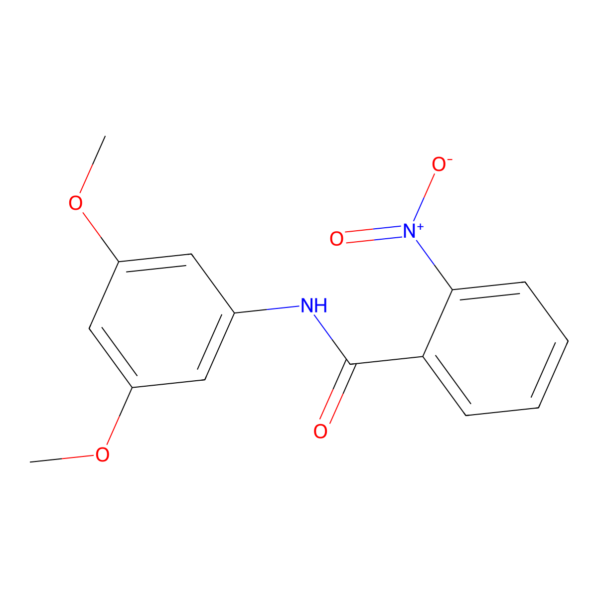 N-(3,5-dimethoxyphenyl)-2-nitrobenzamide molecular structure, CAS 420814-47-7