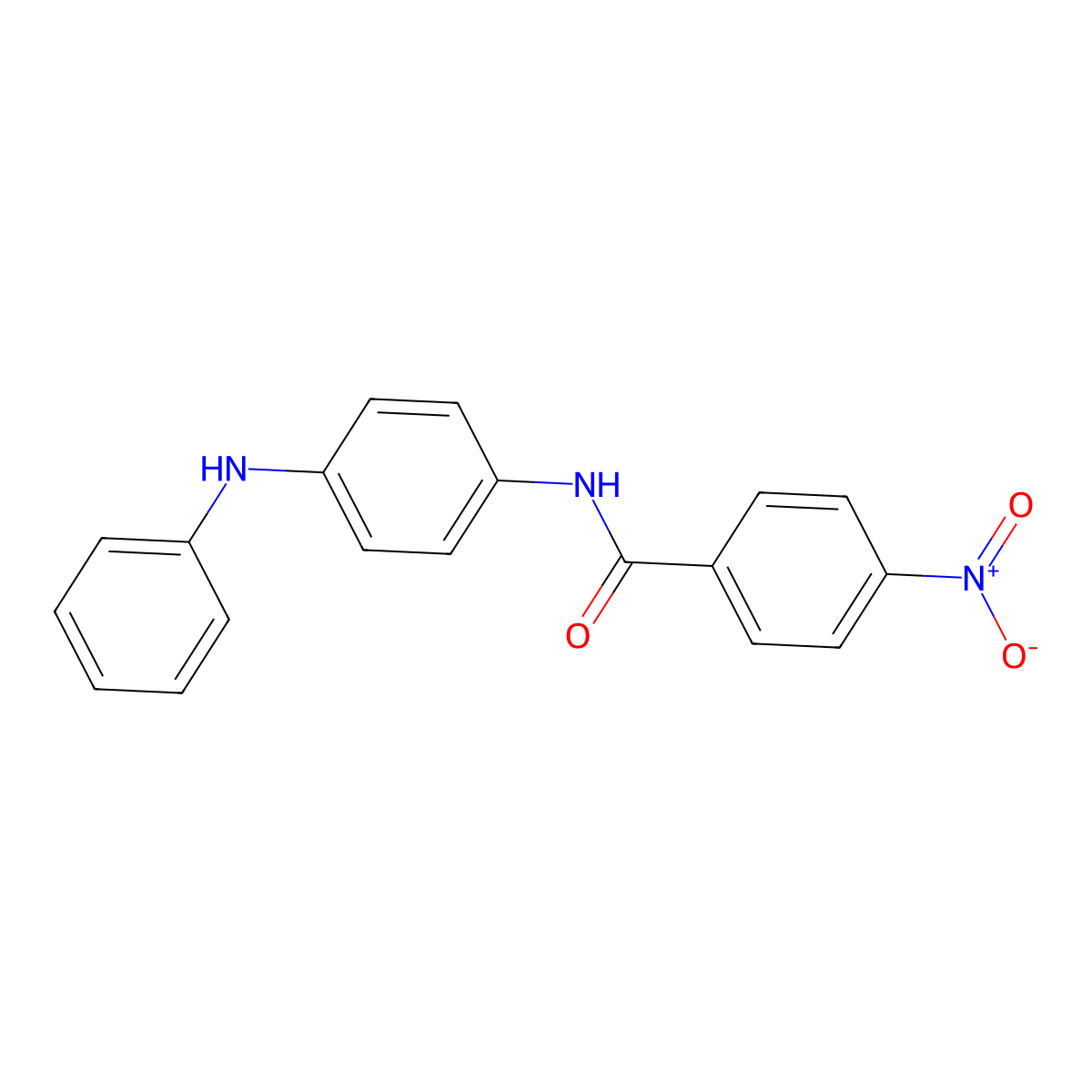 N-(4-anilinophenyl)-4-nitrobenzamide molecular structure, CAS 420815-34-5