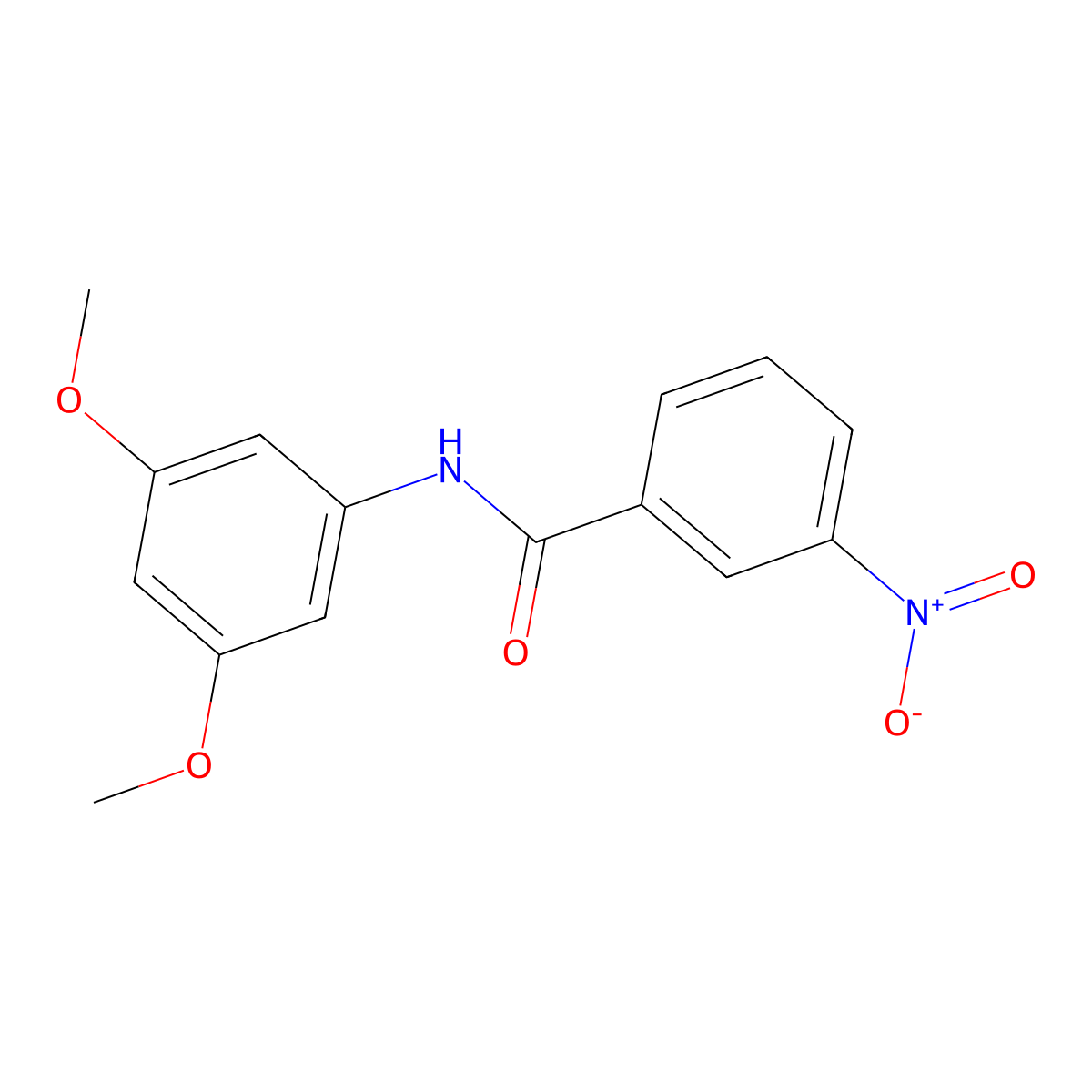 N-(3,5-dimethoxyphenyl)-3-nitrobenzamide molecular structure, CAS 420815-50-5
