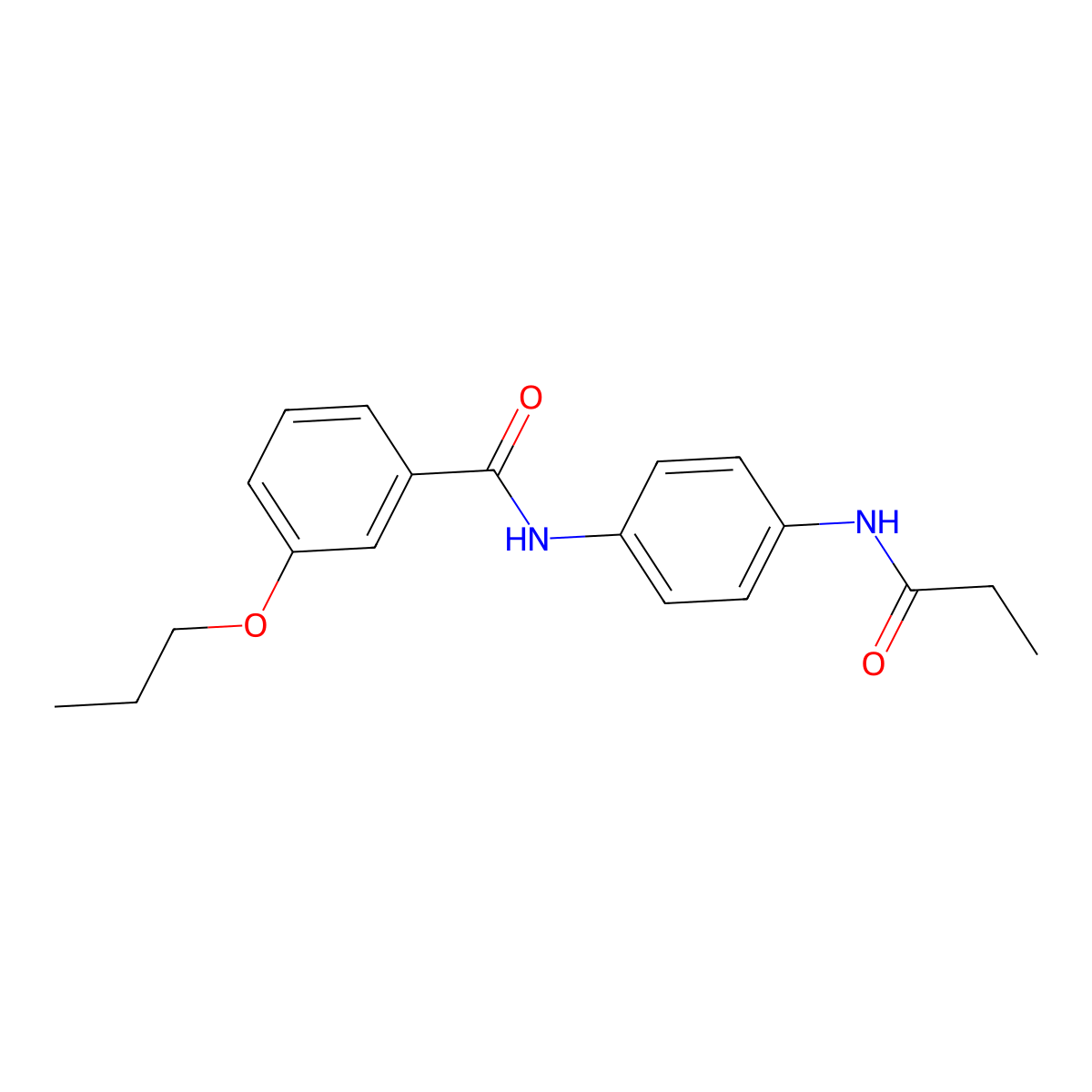 N-[4-(propanoylamino)phenyl]-3-propoxybenzamide molecular structure, CAS 420830-12-2