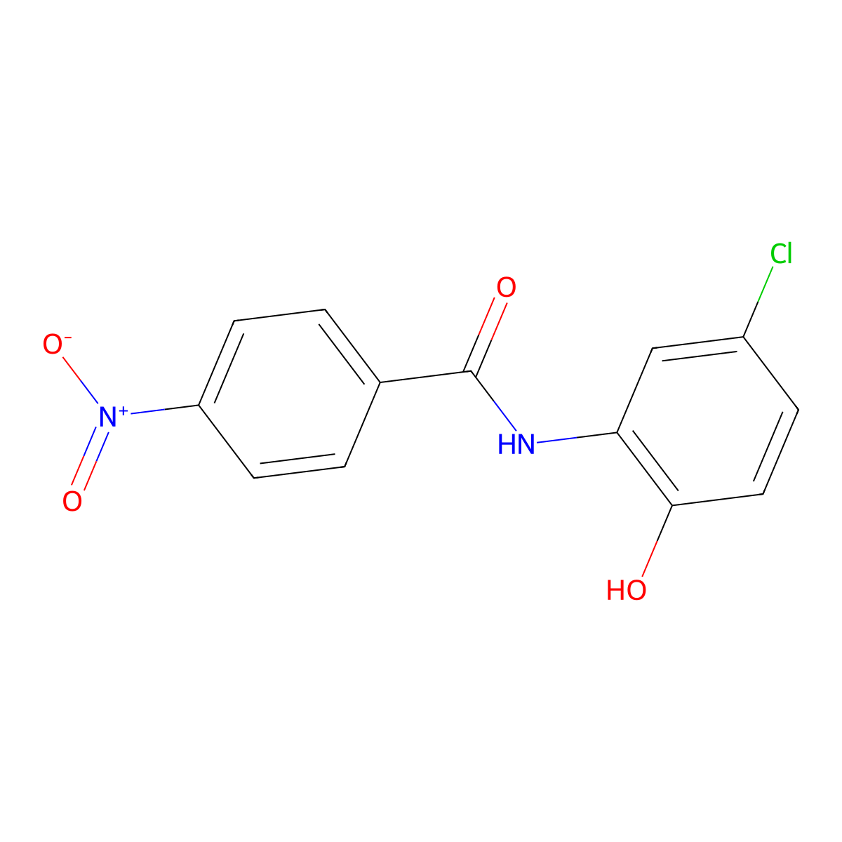 N-(5-chloro-2-hydroxyphenyl)-4-nitrobenzamide molecular structure, CAS 420841-14-1