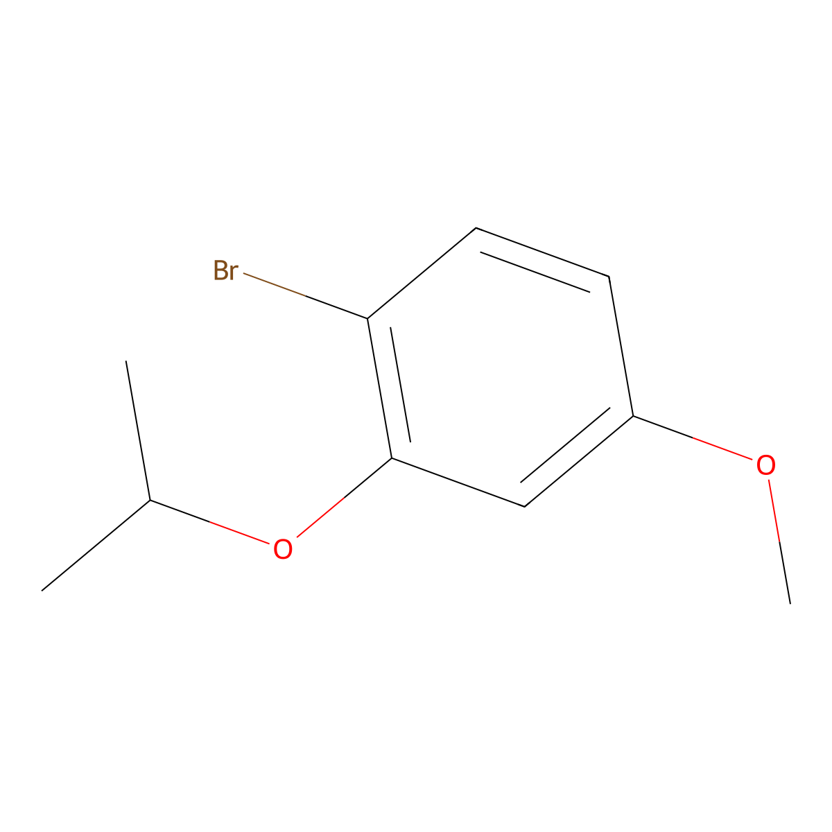 Benzene, 1-bromo-4-methoxy-2-(1-methylethoxy)- molecular structure, CAS 420845-27-8