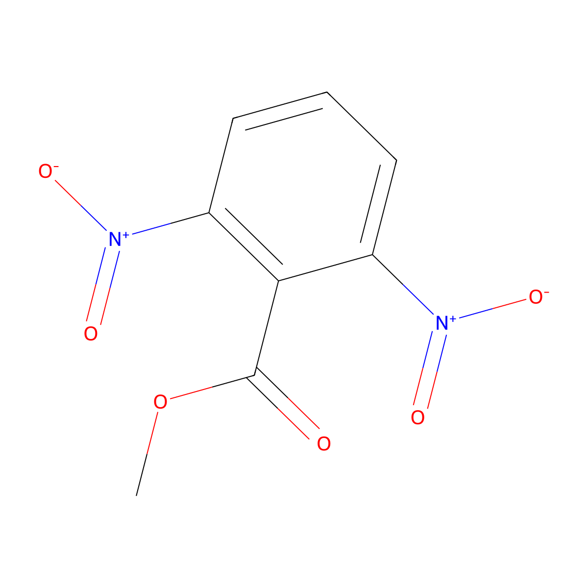 Methyl 2,6-dinitrobenzoate molecular structure, CAS 42087-82-1