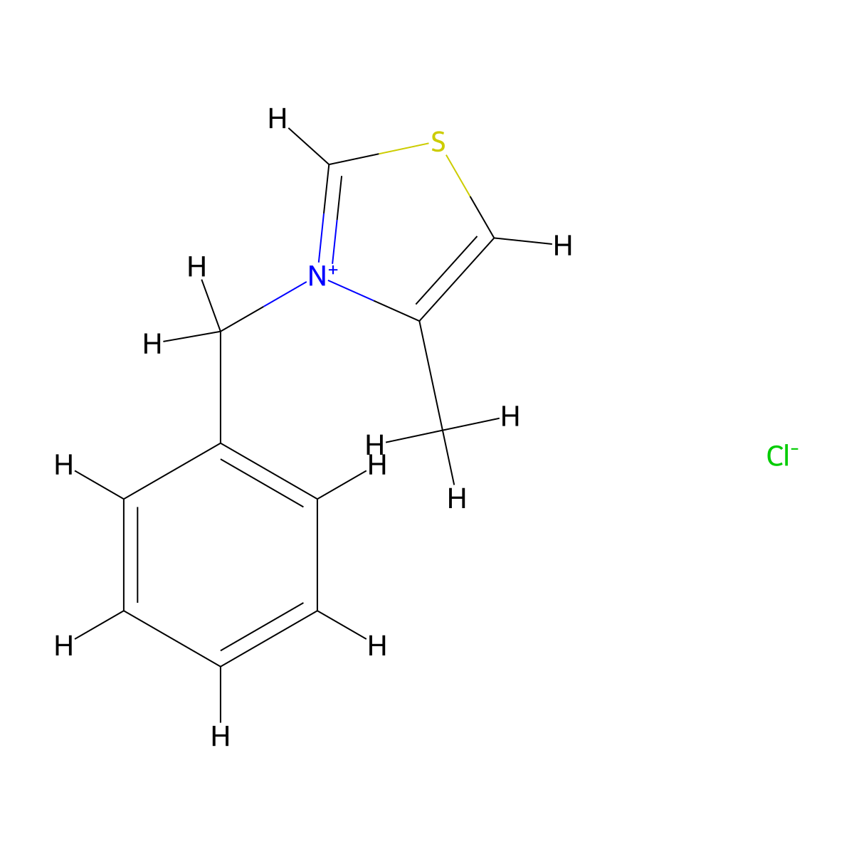 3-Benzyl-4-methylthiazol-3-ium chloride molecular structure, CAS 4209-18-1