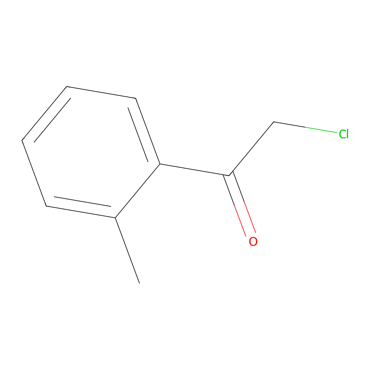 2-Chloro-1-(2-methylphenyl)ethan-1-one molecular structure, CAS 4209-23-8