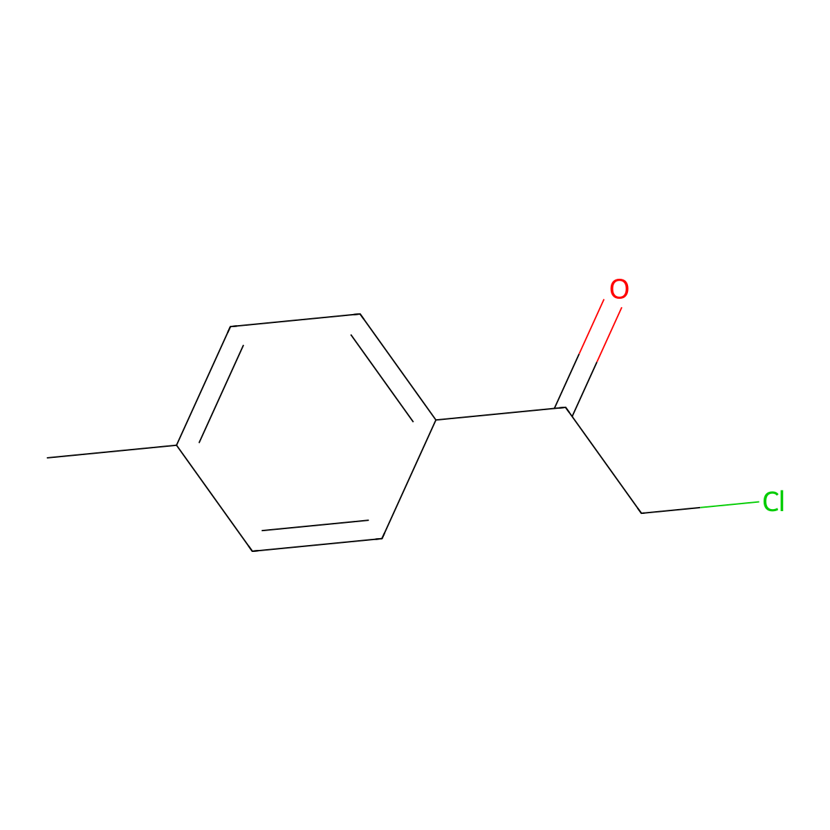 2-Chloro-1-(4-methylphenyl)ethan-1-one molecular structure, CAS 4209-24-9
