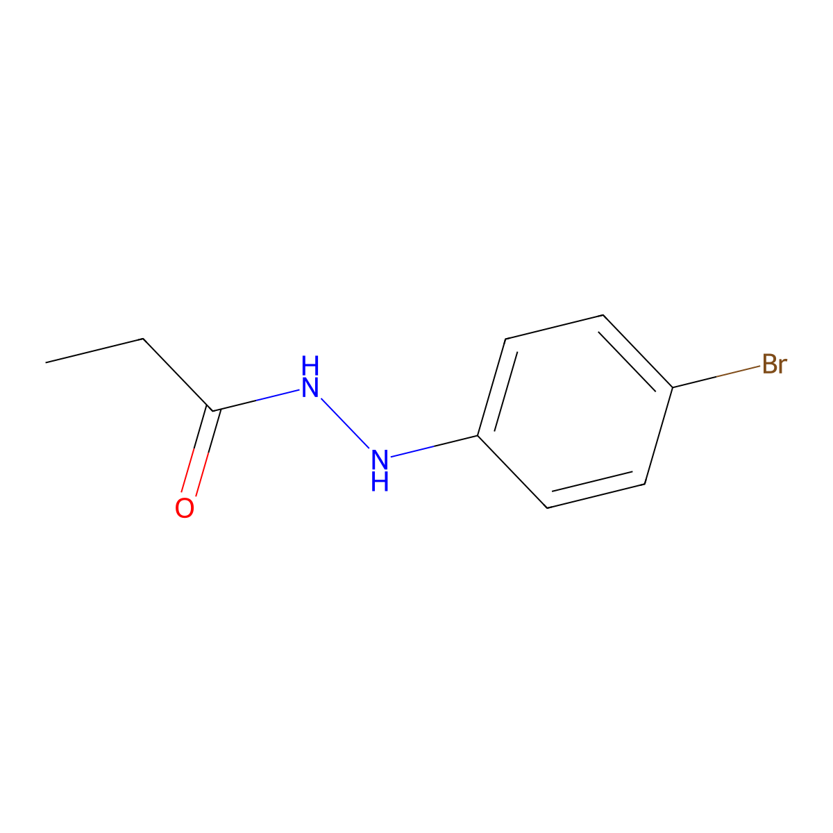 N-(4-Bromophenyl)propanehydrazonic acid molecular structure, CAS 42095-80-7