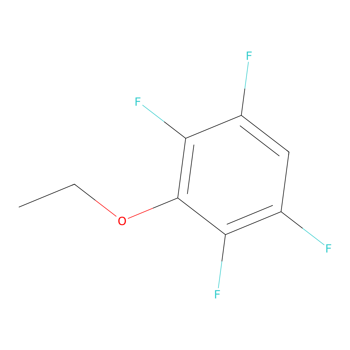 1-Ethoxy-2,3,5,6-tetrafluorobenzene molecular structure, CAS 42099-81-0