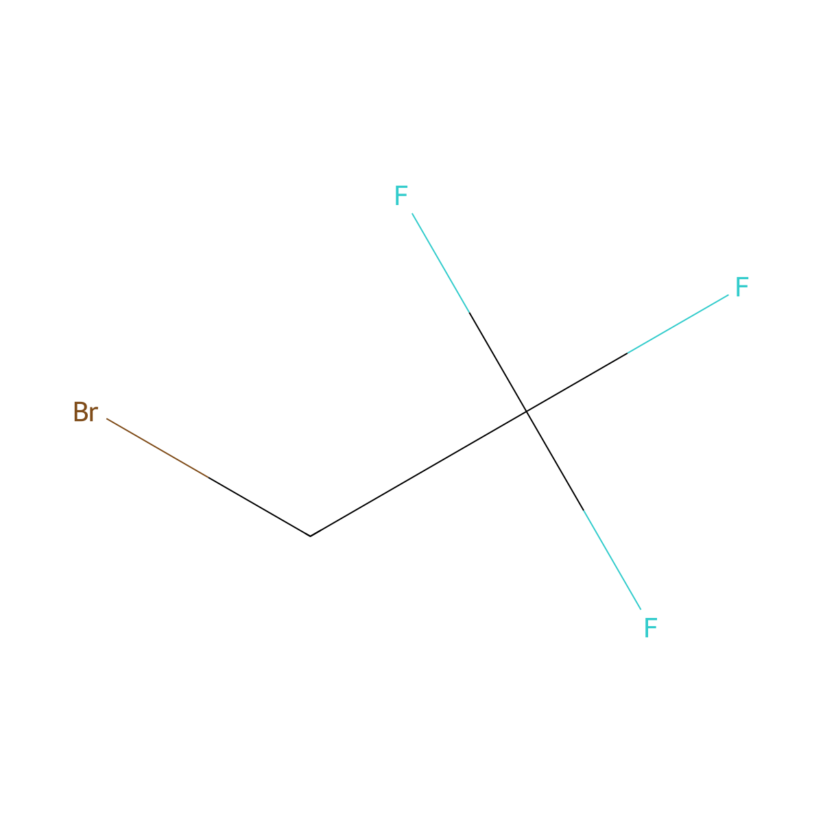 2-Bromo-1,1,1-trifluoroethane molecular structure, CAS 421-06-7
