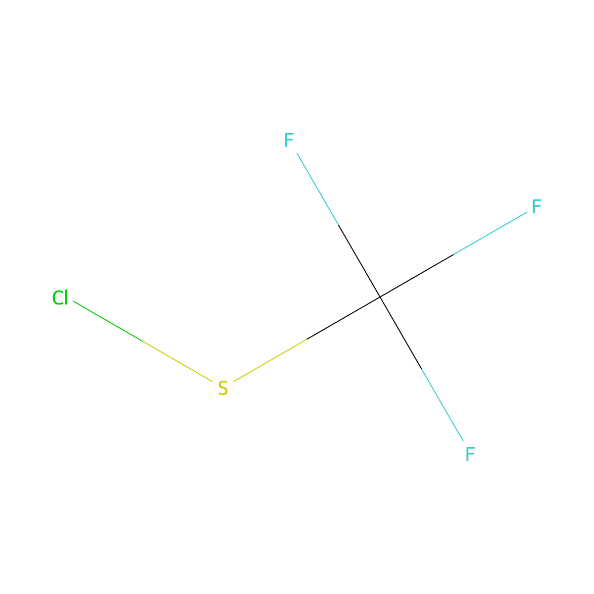Methanesulfenyl chloride, trifluoro- molecular structure, CAS 421-17-0