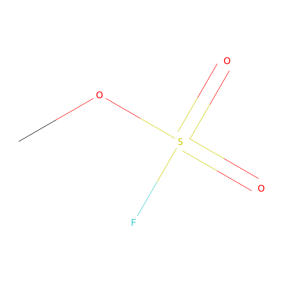 Methyl fluorosulfate molecular structure, CAS 421-20-5