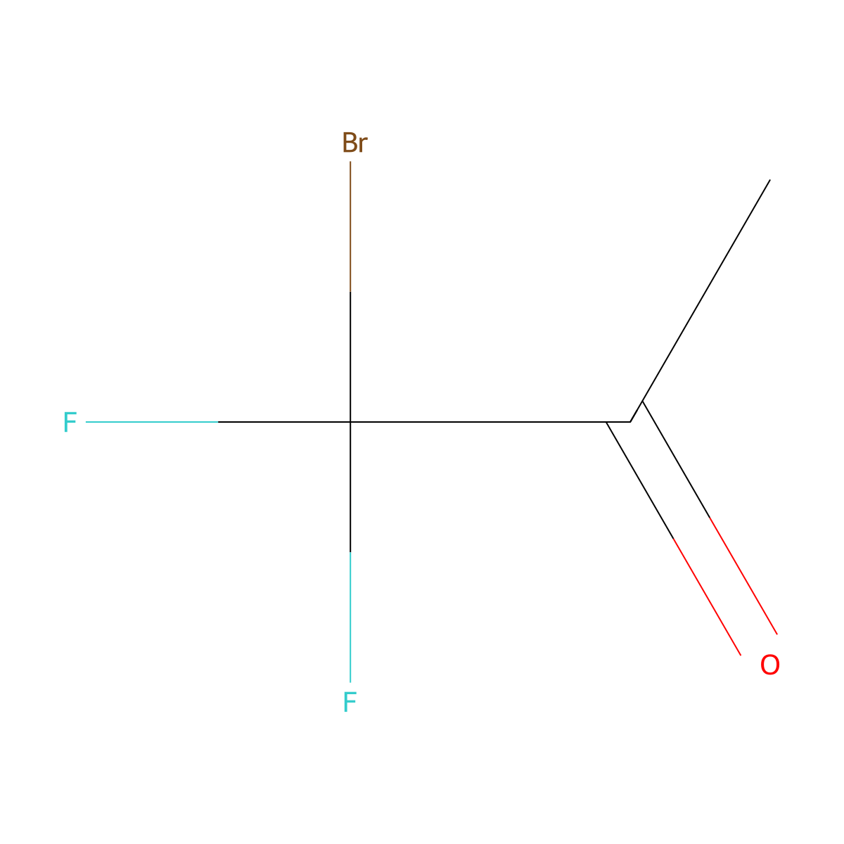 1-Bromo-1,1-difluoropropan-2-one molecular structure, CAS 421-37-4