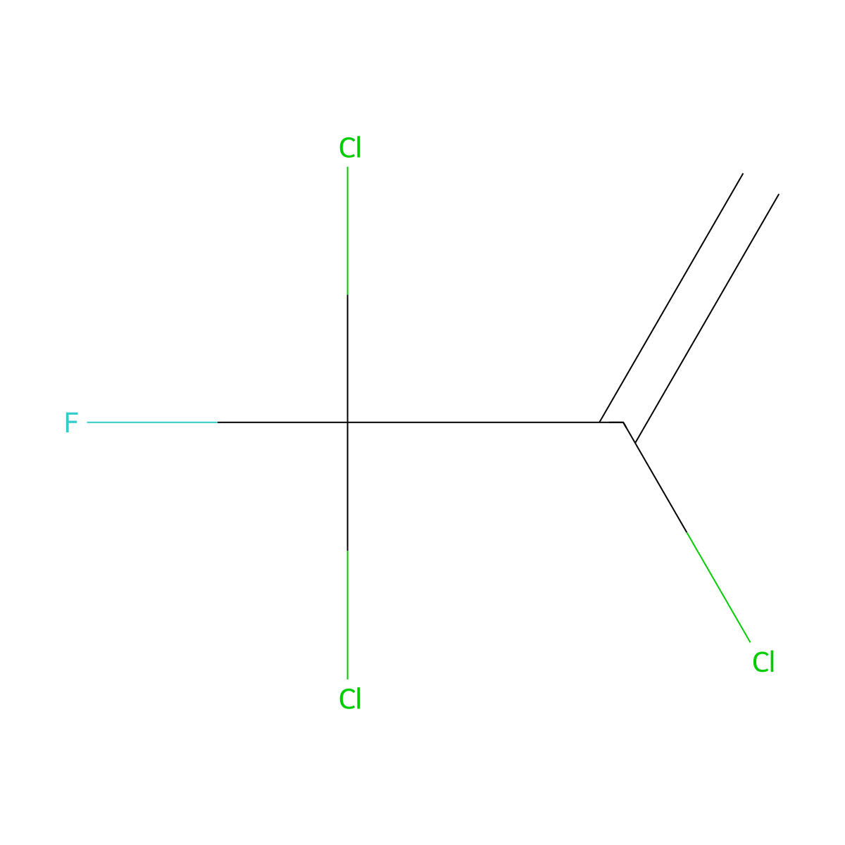 2,3,3-Trichloro-3-fluoroprop-1-ene molecular structure, CAS 421-42-1