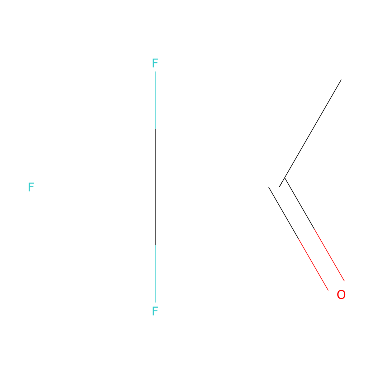 Methyl trifluoromethyl ketone molecular structure, CAS 421-50-1