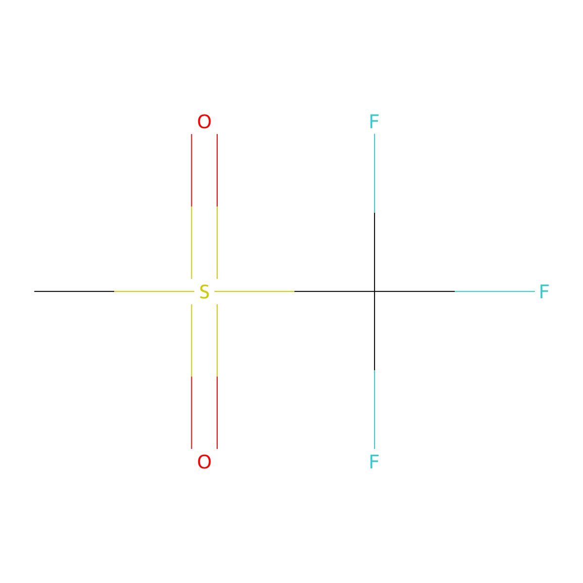 Trifluoro(methanesulfonyl)methane molecular structure, CAS 421-82-9