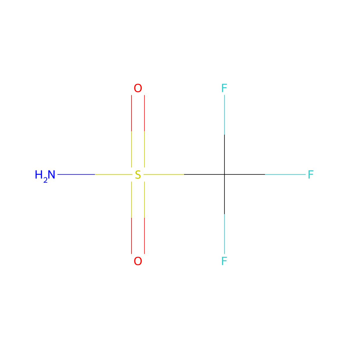 Trifluoromethylsulfonamide molecular structure, CAS 421-85-2