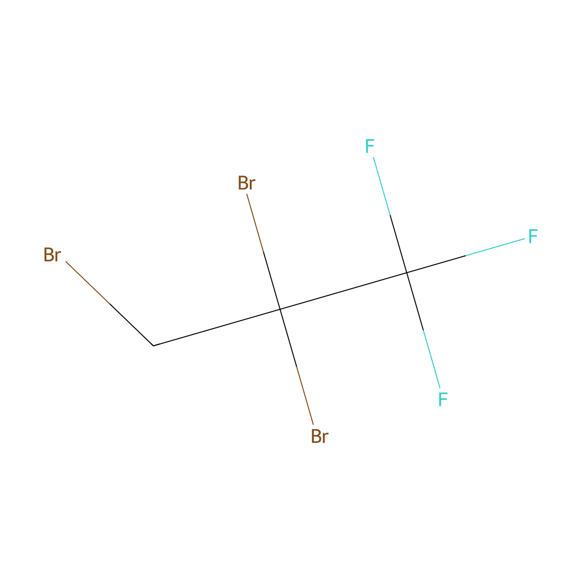 2,2,3-Tribromo-1,1,1-trifluoropropane molecular structure, CAS 421-90-9