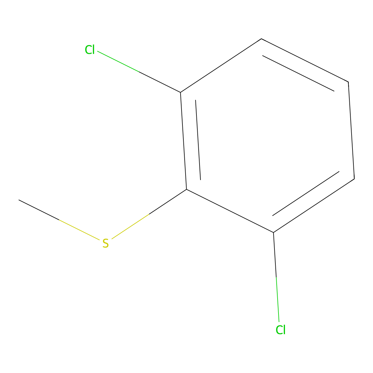 2,6-Dichlorothioanisole molecular structure, CAS 4210-03-1