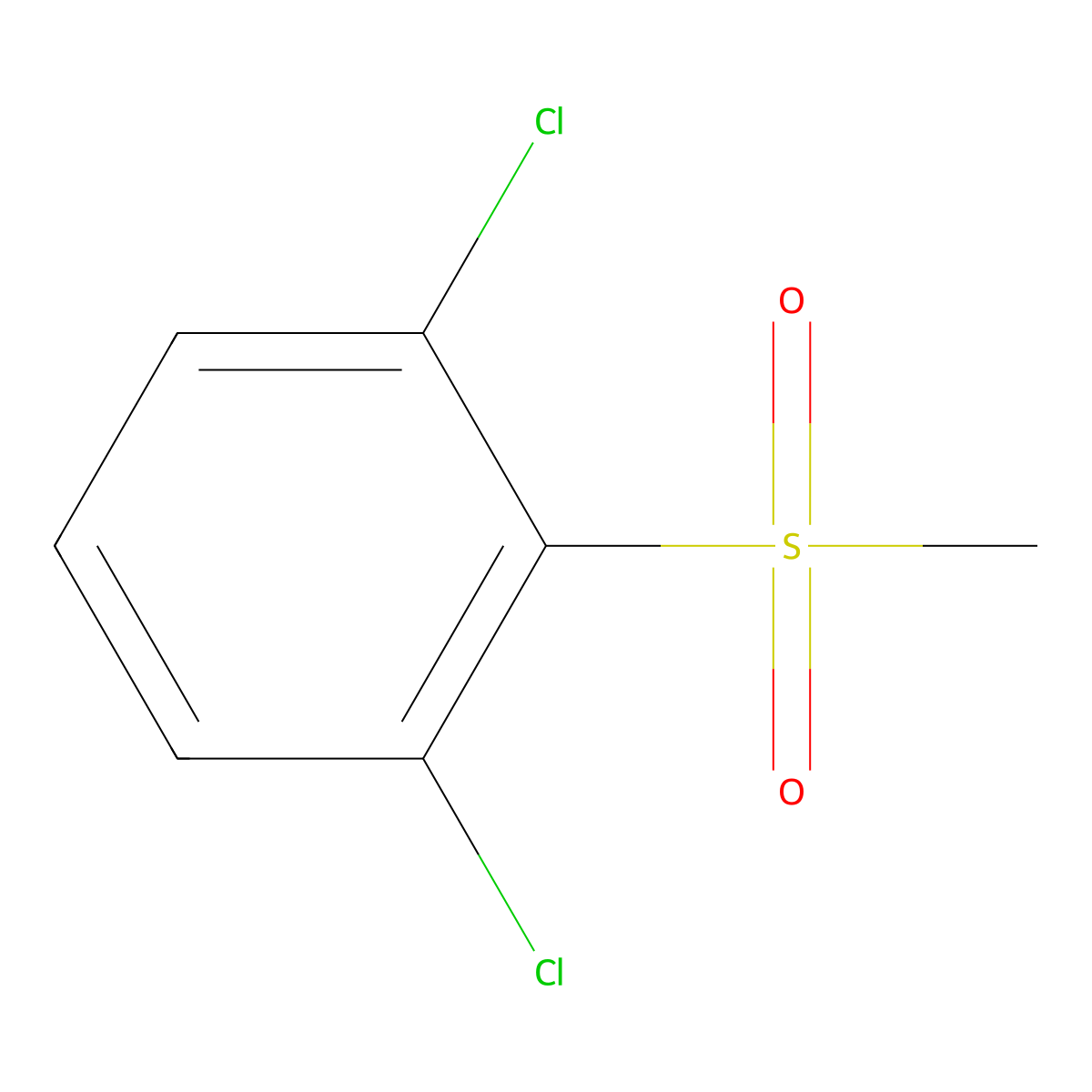 1,3-Dichloro-2-methylsulfonylbenzene molecular structure, CAS 4210-05-3