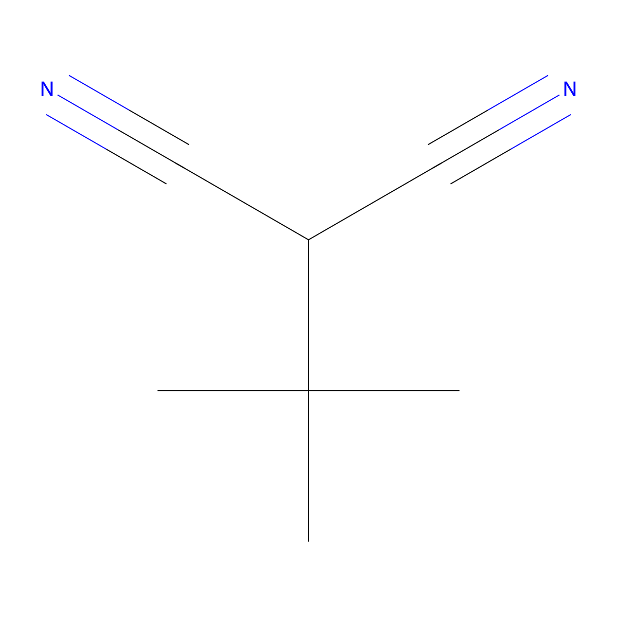 t-Butylmalononitrile molecular structure, CAS 4210-60-0