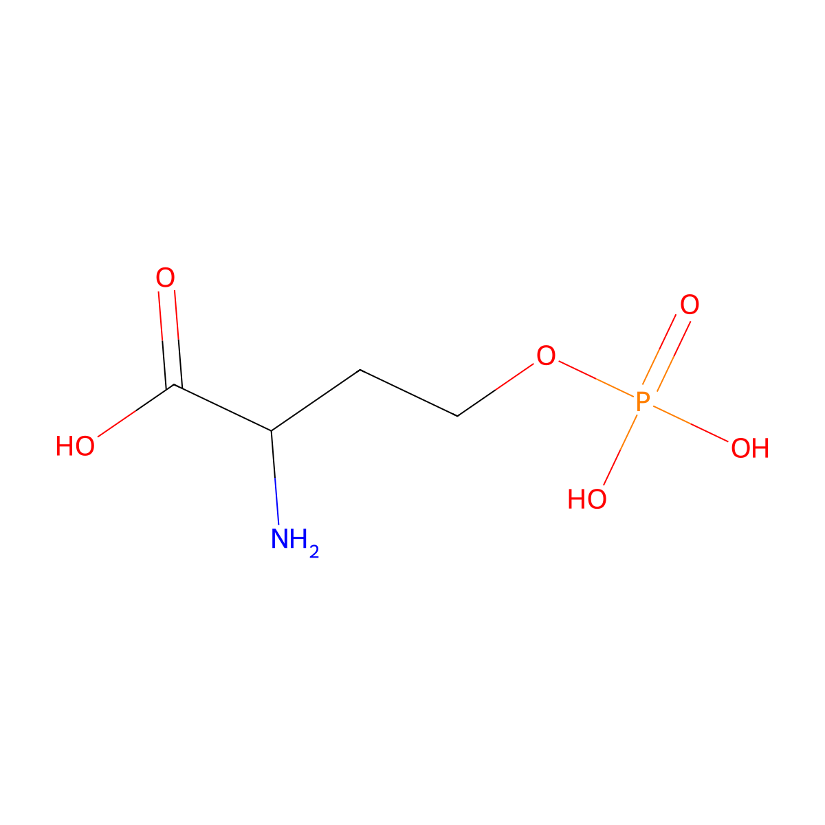 O-Phosphono-L-homoserine molecular structure, CAS 4210-66-6