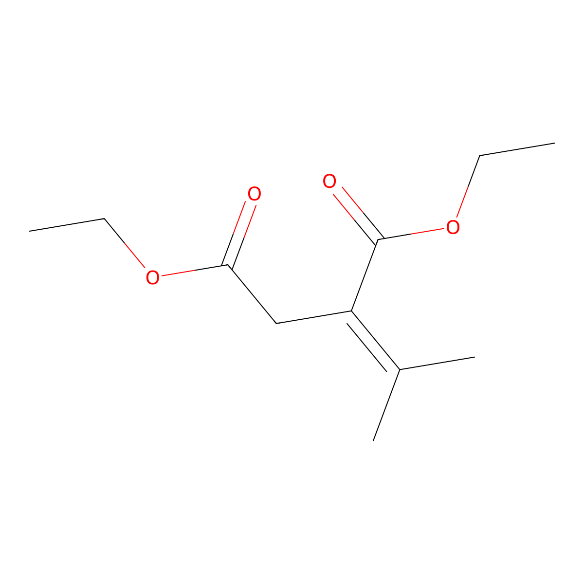 Diethyl Isopropylidenesuccinate molecular structure, CAS 42103-98-0