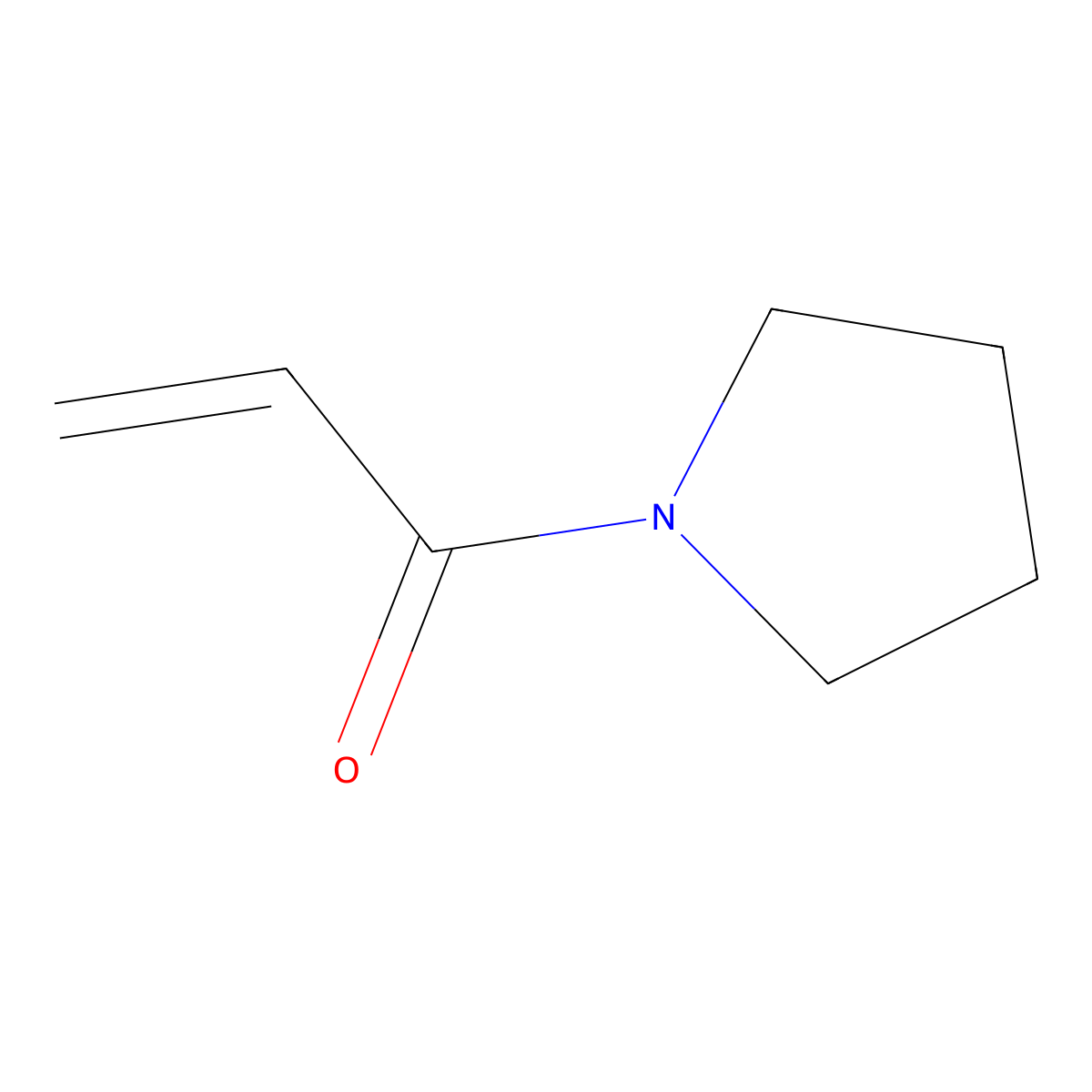1-(Pyrrolidin-1-yl)prop-2-en-1-one molecular structure, CAS 42104-70-1