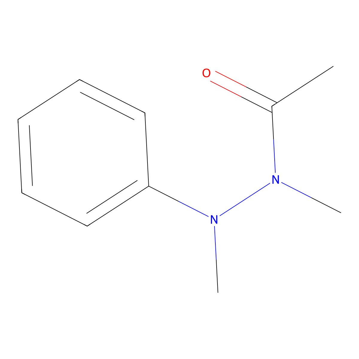 n,n'-Dimethyl-n'-phenylacetohydrazide molecular structure, CAS 42108-38-3