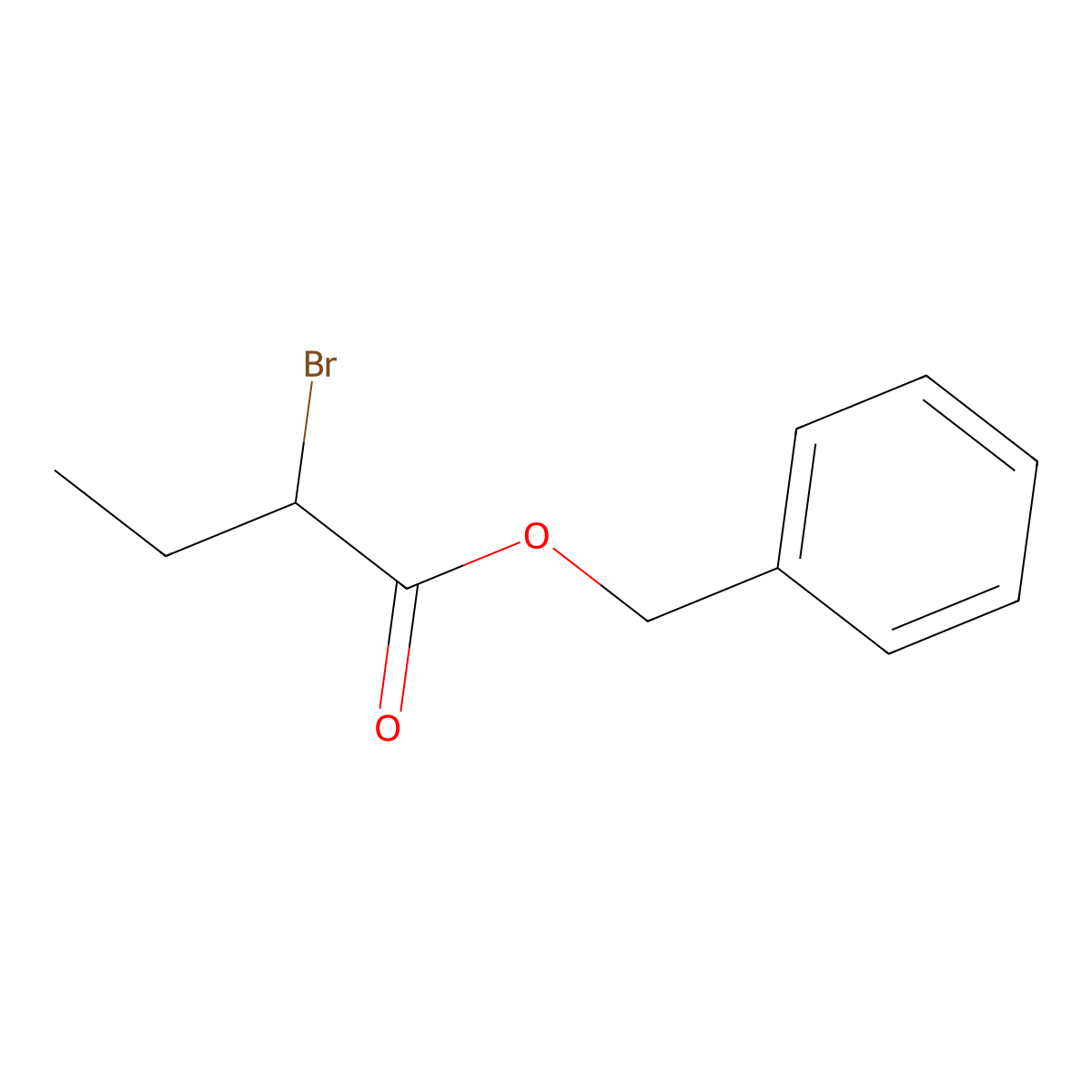 Benzyl 2-bromobutanoate molecular structure, CAS 42115-51-5