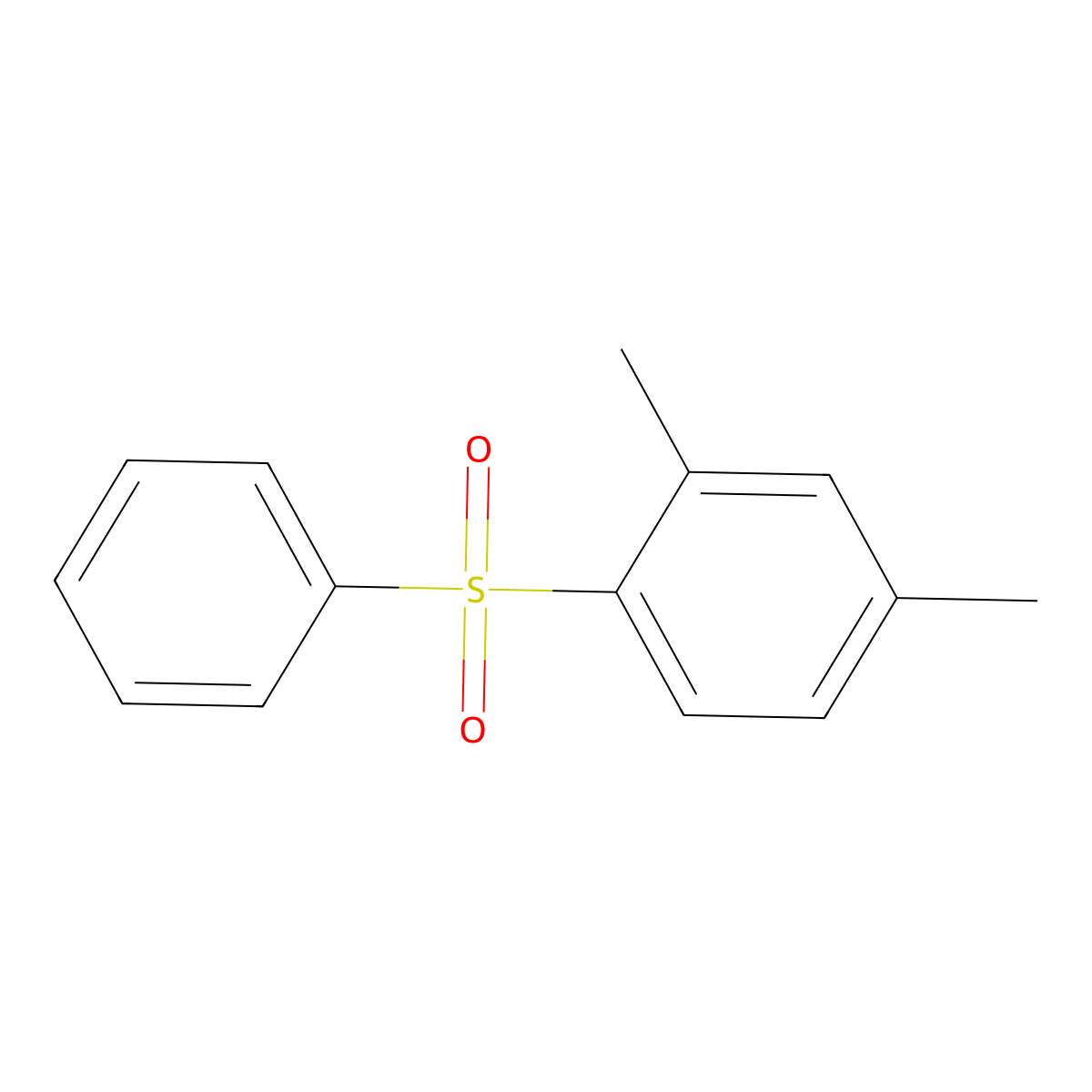 2,4-Dimethyldiphenylsulfone molecular structure, CAS 4212-74-2